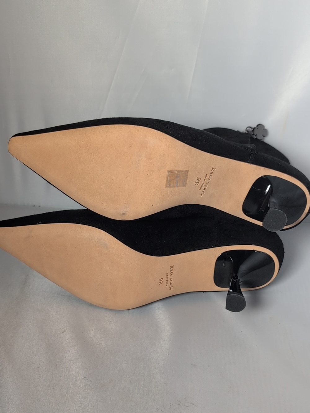 Kate Spade Black Suede Adele Ankle Bootie Size 9B - Picture 8 of 14